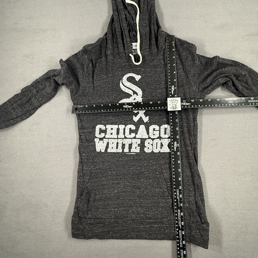 Chicago White Sox Pullover Top‎ Sweatshirt Womens Sz S Gray Hoodie Shirt - Picture 2 of 5